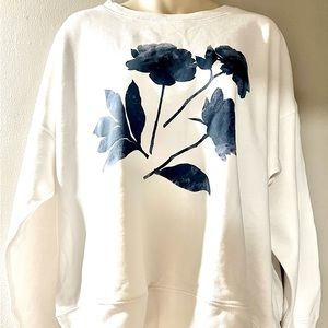 J Crew University Sweat-Shirt Floral